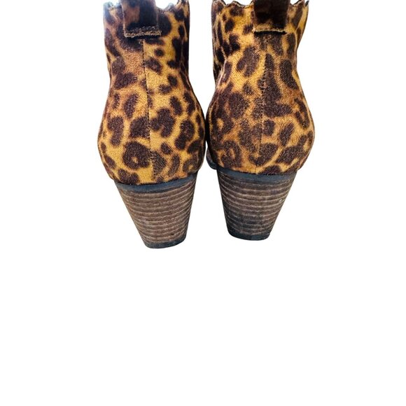 Coconuts By Matisse Adalyn Leopard Print Ankle Boots 8M Mobwife Coastal Cowgirl - Picture 9 of 12